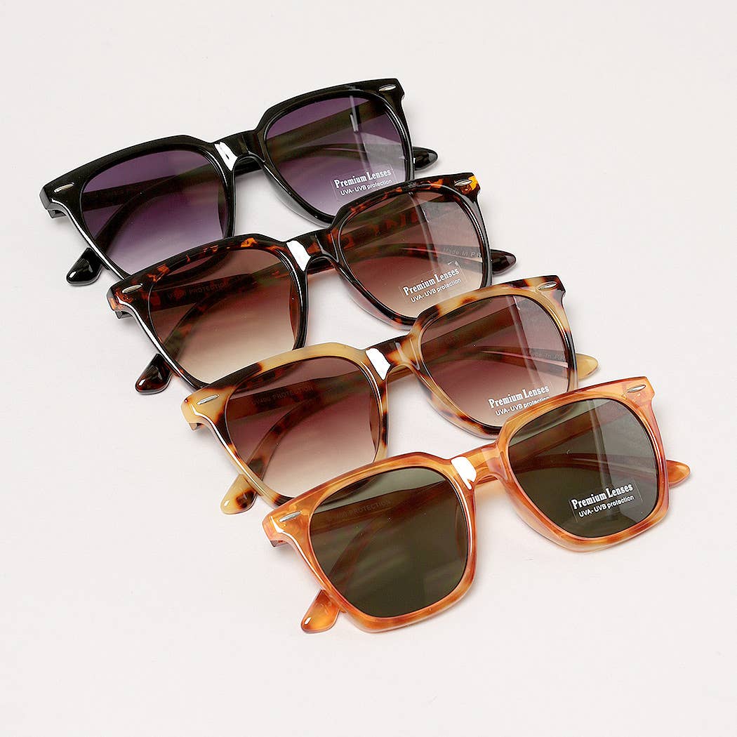 Tinted Rectangular Wayfarer Sunglasses