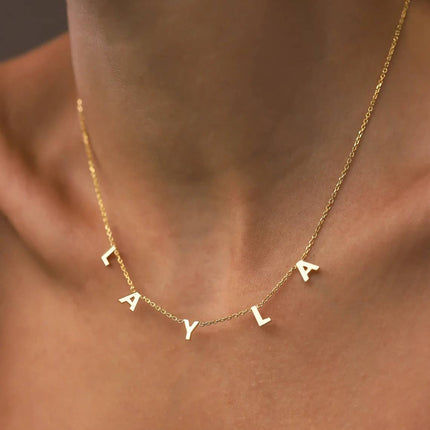 Custom Letter Name Necklace - Shop Simply Apparel