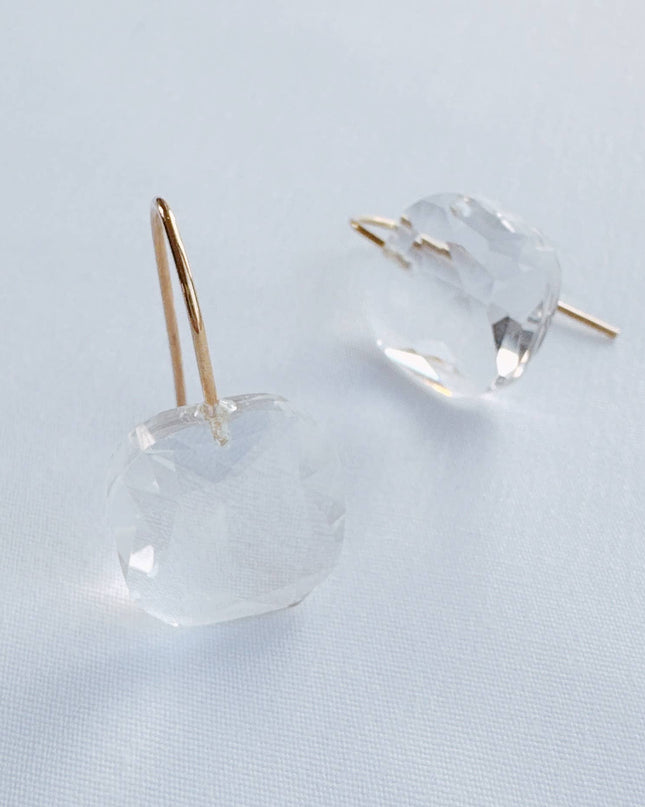 Crystal Water Floating Jewel Earrings