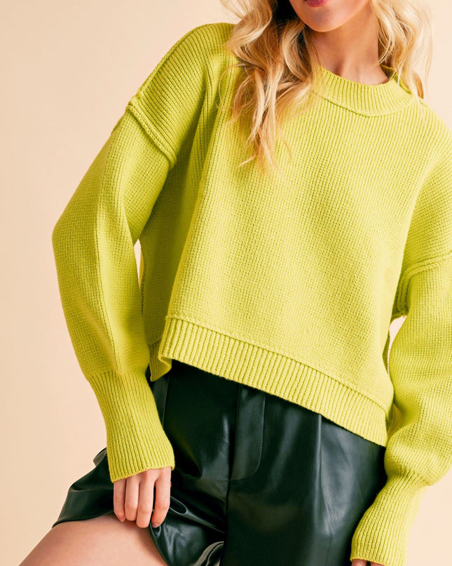 Acid Lime Regina Sweater - Shop Simply Apparel