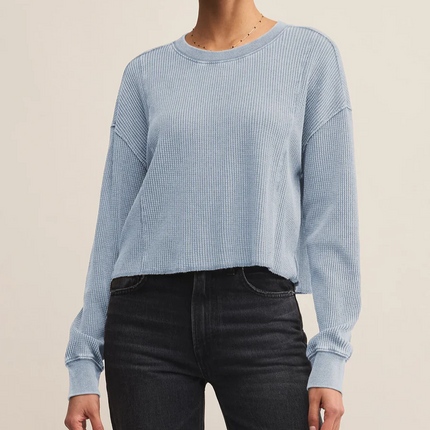 Washed Indigo Angel Mini Thermal Top