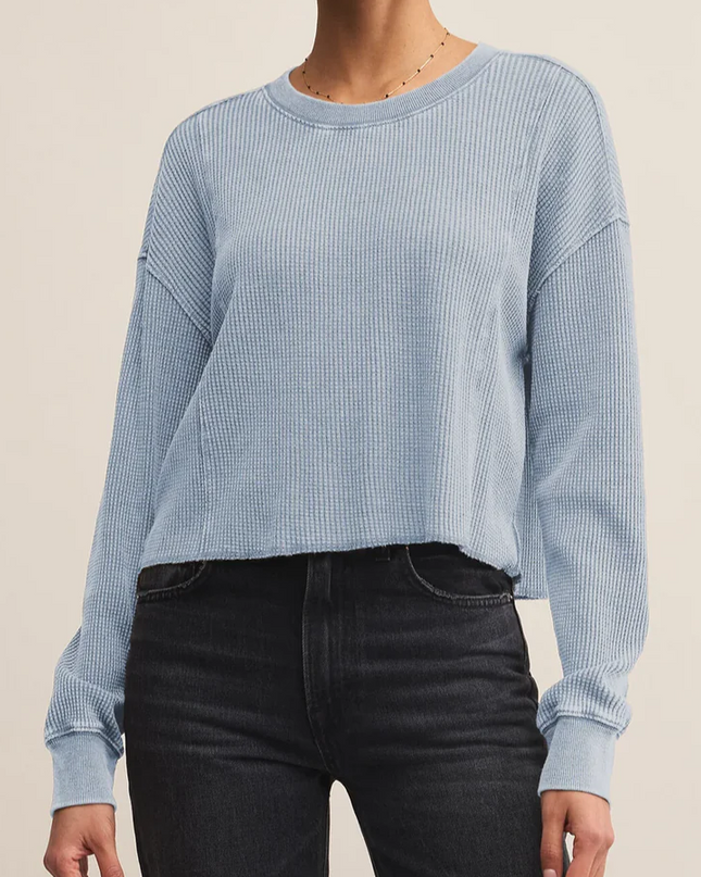 Washed Indigo Angel Mini Thermal Top