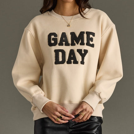 Beige Game Day Sweatshirt