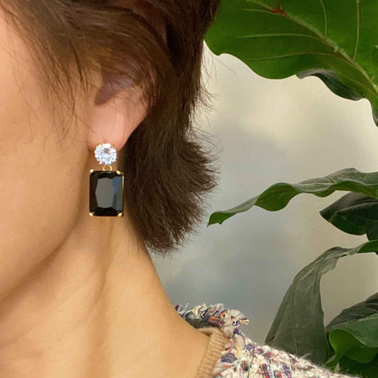 Black Banquet In Castle Jewel Earrings