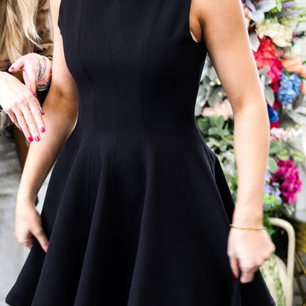 Black Fit and Flare Dress