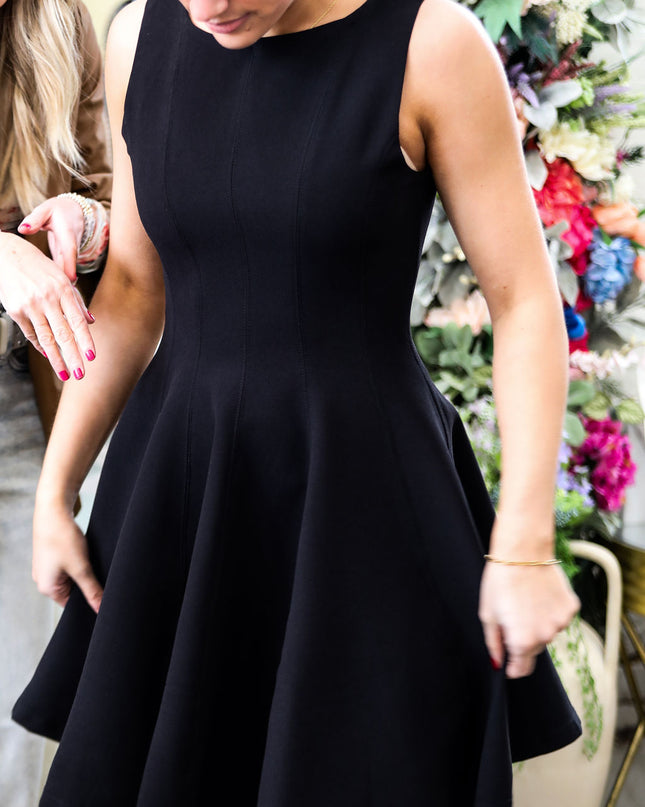 Black Fit and Flare Dress