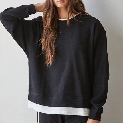 Black Twofer Sweatshirt