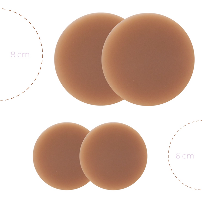 8cm Boob-eez Headlight Hiders - Medium Nude - Shop Simply Apparel