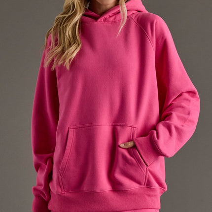 Bright Pink Comfort Sweatshirt Hoodie
