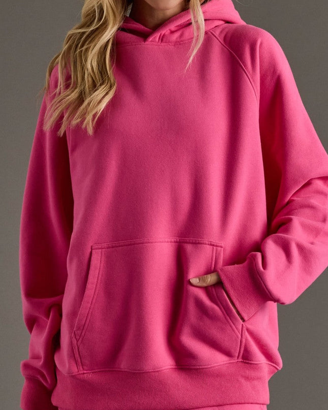 Bright Pink Comfort Sweatshirt Hoodie