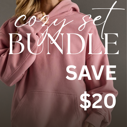 Dusty Pink Complete Set - Hoodie & Sweatpants Bundle - Shop Simply Apparel