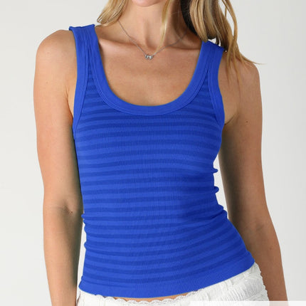 Royal Blue Stripe Tank Top