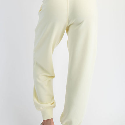 Butter Yellow Modal Scuba Joggers