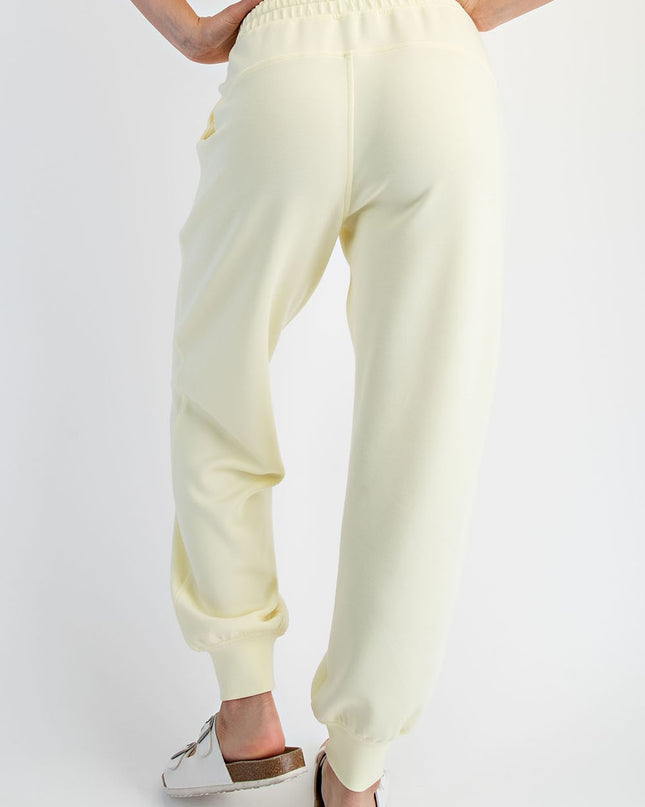 Butter Yellow Modal Scuba Joggers