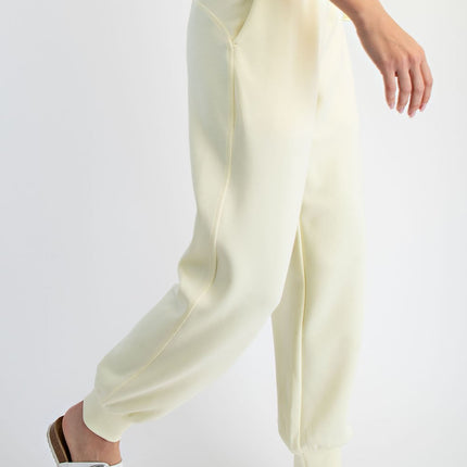 Butter Yellow Modal Scuba Joggers
