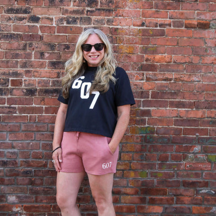Dusty Rose 607 Fleece Shorts - Shop Simply Apparel