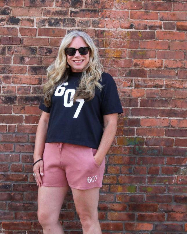 Dusty Rose 607 Fleece Shorts - Shop Simply Apparel