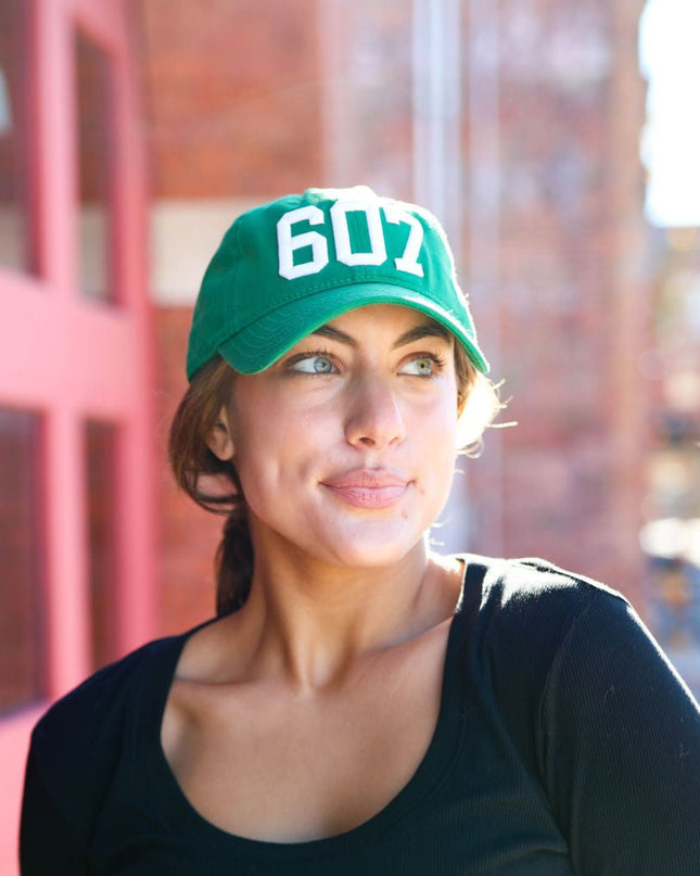 607 Hat Green w/White - Shop Simply Apparel