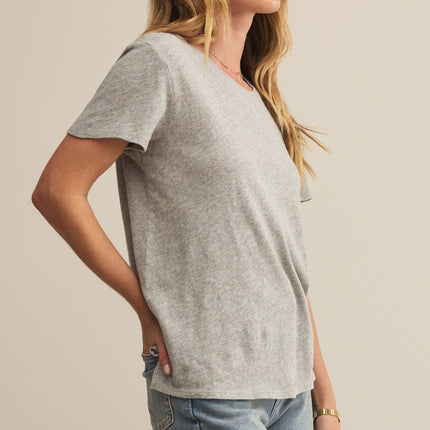 Classic Heather Grey Foundation Slub Tee
