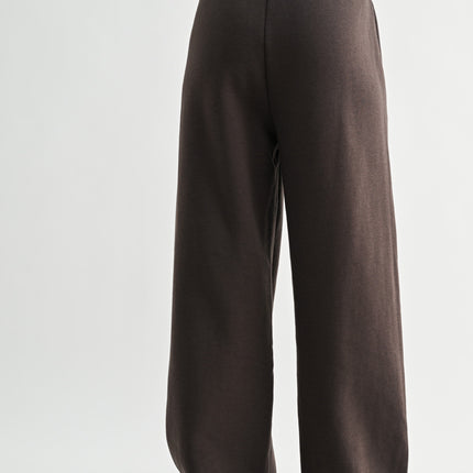 Espresso Cloudwalk Wide Leg Fleece Pants