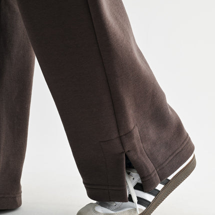 Espresso Cloudwalk Wide Leg Fleece Pants