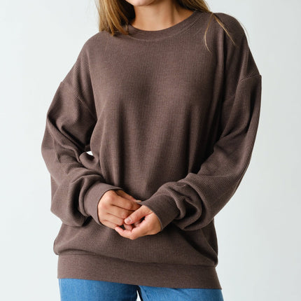 Coffee Bean Waffle Oversized Crewneck