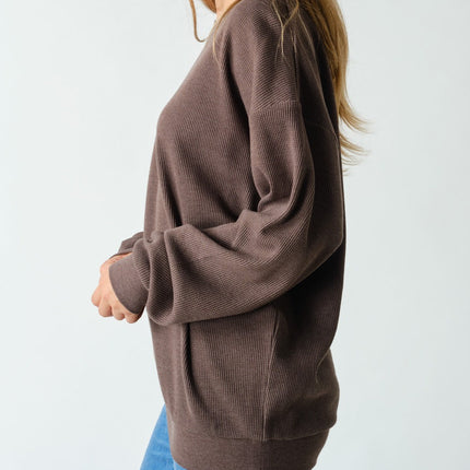 Coffee Bean Waffle Oversized Crewneck