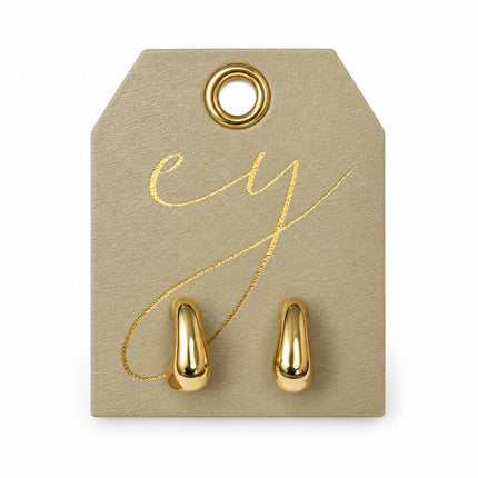 Gold Cove Hoop Earrings