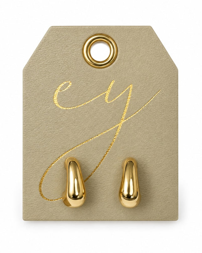 Gold Cove Hoop Earrings