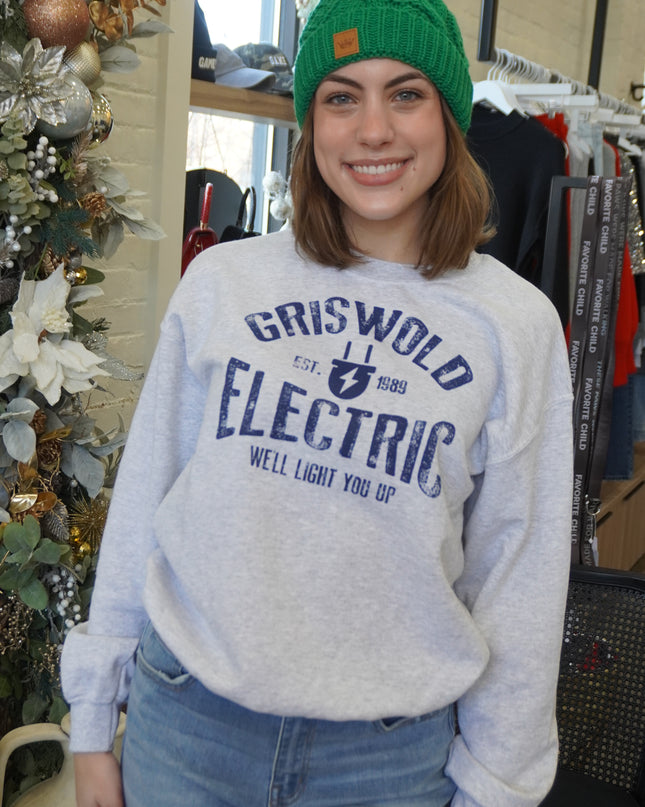 Griswold Heather Gray Electric Sweatshirt - Shop Simply Apparel
