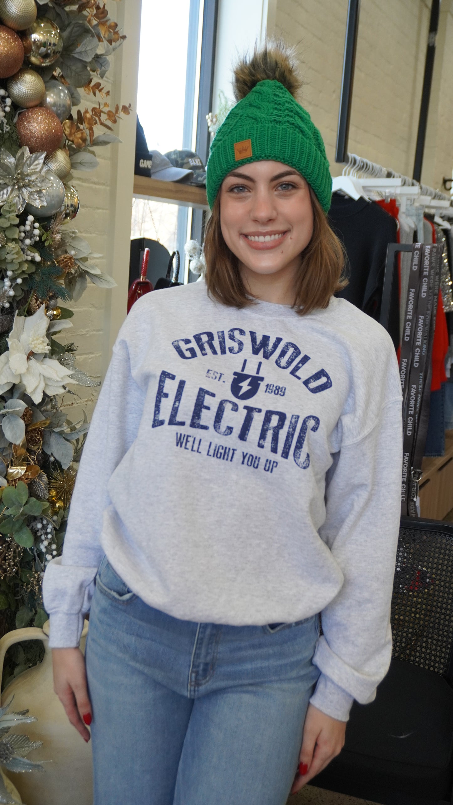 Griswold Heather Gray Electric Sweatshirt