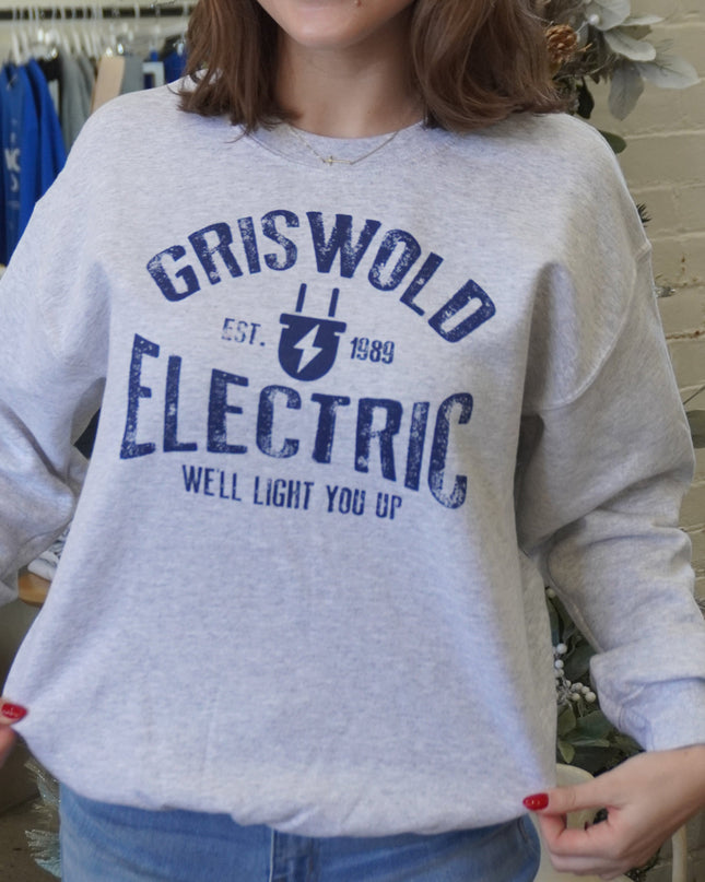 Griswold Heather Gray Electric Sweatshirt - Shop Simply Apparel