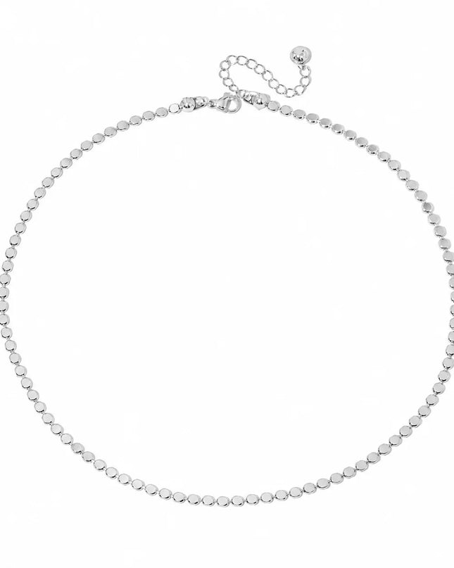 Silver Dakota Disc Chain Waterproof Necklace