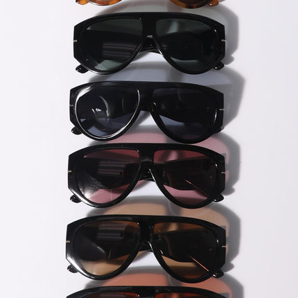 Dark Tinted Aviator Oversized Sunglasses