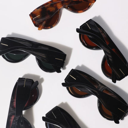 Dark Tinted Aviator Oversized Sunglasses