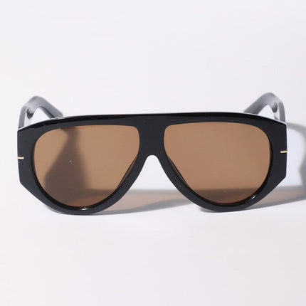 Dark Tinted Aviator Oversized Sunglasses