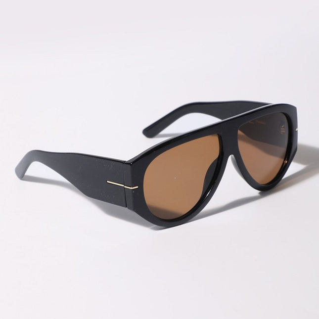Dark Tinted Aviator Oversized Sunglasses