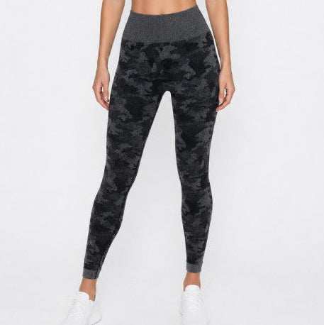 Dark Grey High-Waisted Leggings