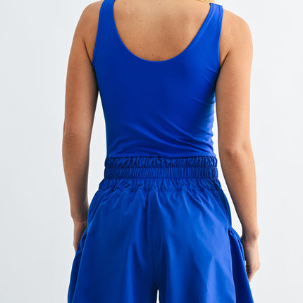 Deep Indigo Flounce & Flow Romper