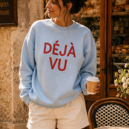 Dejavu Graphic Fleece Sweatshirt