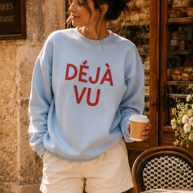 Dejavu Graphic Fleece Sweatshirt