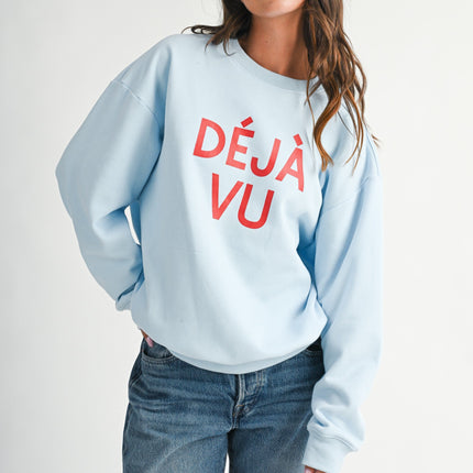 Dejavu Graphic Fleece Sweatshirt