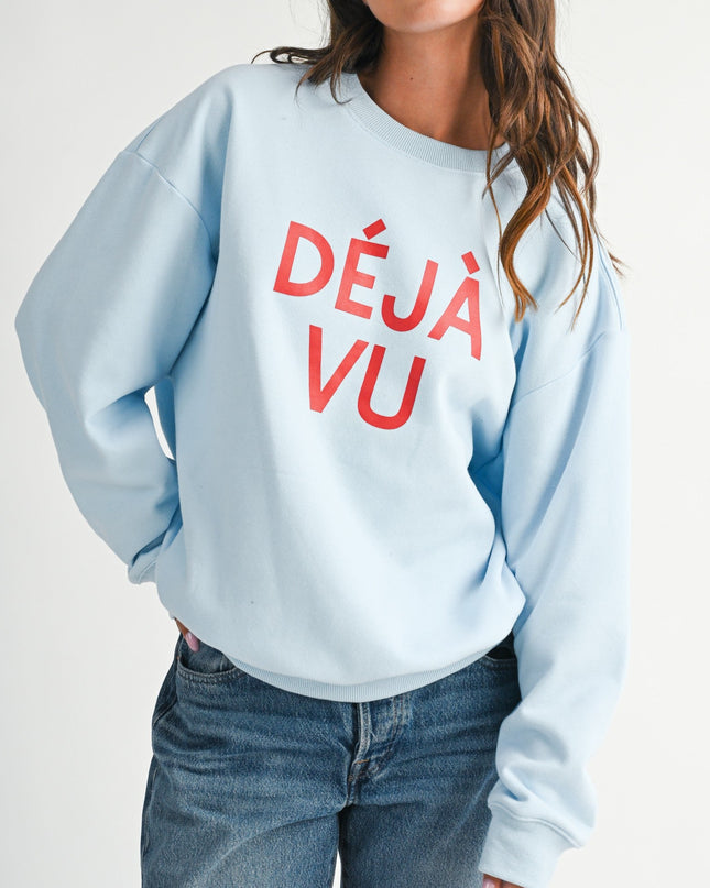 Dejavu Graphic Fleece Sweatshirt