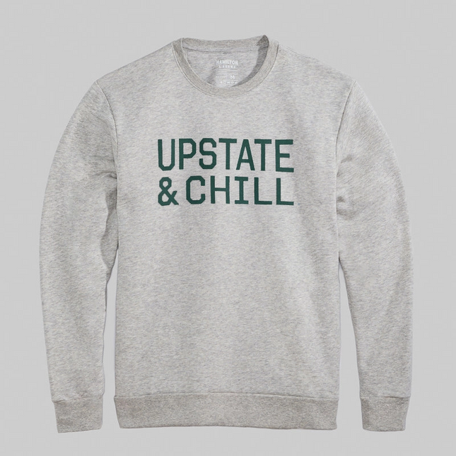 PRE-ORDER Upstate & Chill® Sweatshirt Heather/Laurel Wreath