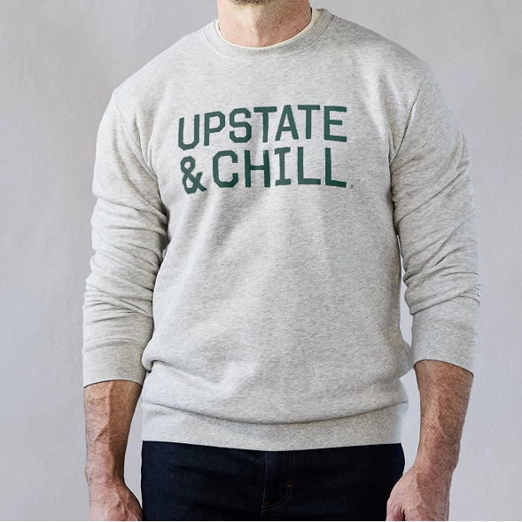 PRE-ORDER Upstate & Chill® Sweatshirt Heather/Laurel Wreath