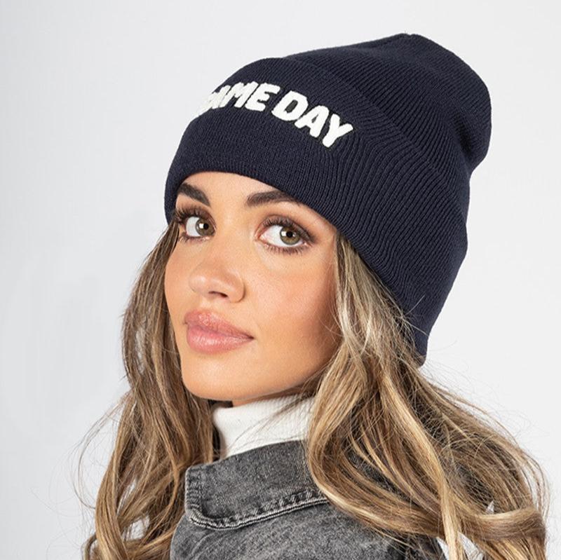 GAME DAY Navy Knit Beanie