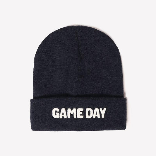 GAME DAY Navy Knit Beanie