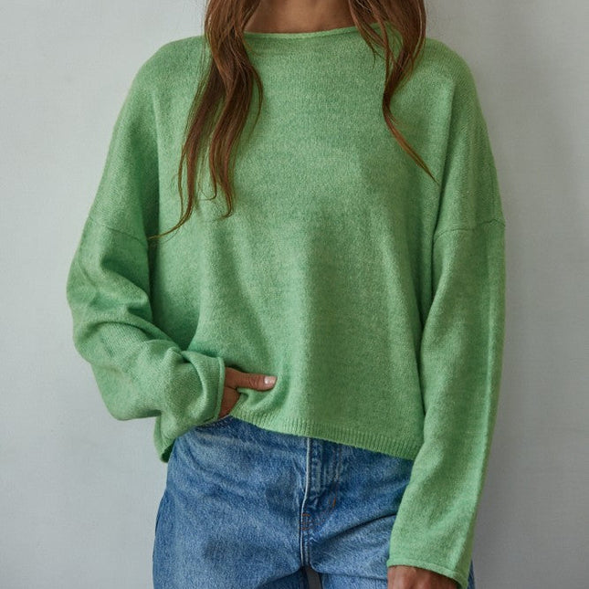 Green Easy Days Ahead Sweater