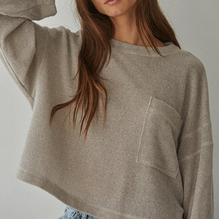 Grey Cameron Pullover Top