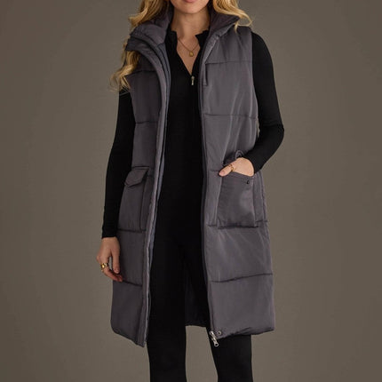 Dark Grey Long Vest